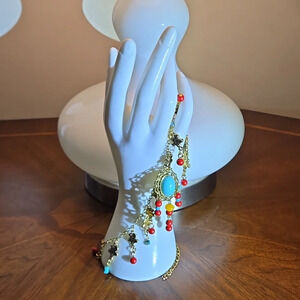 Retro Bohemian Trendy Cool Flowers, Multi-layered Handmade Tassel Necklace